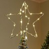 SIRIUS LED-Baumspitze Christmas-Top Star Silver, warmweie LED, Batteriebetrieb, Timer, fernbedienbar