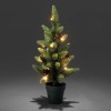 KONSTSMIDE LED-Weihnachtsbaum mit Topf 45 cm 10 warmweie LED batteriebetrieben mit Timer