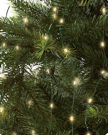 LUMINEO LED-Draht-Baummantel Micro Gr�n f�r 2,4m-B�ume, 832 warmwei�e LED-Tropfen