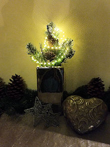 LUMINEO LED-Draht-Lichterkette Micro Silber Extra Bright, 60 warmweiße LED-Tropfen, Batteriebetrieb, Timer LUMINEO LED-Draht-Lichterkette Micro Silber Extra Bright, 60 warmweiße LED-Tropfen, Batteriebetrieb, Timer