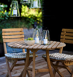 SIRIUS LED-Echtglas-Laterne Albert Outdoor Tisch und Hngelaterne