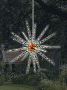 FDL 3D LED-Stern Starburst Feuerwerkeffekt 160 bunte LED 100 cm