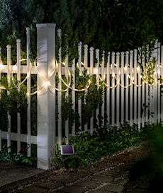 ESOTEC Solar LED-Lichtschlauch 12  Meter 100 LED warmwei