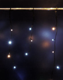 LUMINEO LED-Eisregen Twinklelights Duo-Color Ricelight-LED warmwei� + kaltwei�, 8 Lichteffekte, Timer