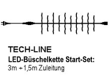 SIRIUS Tech-Line-System LED-Clusterkette Start-Set LED warmwei