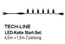 SIRIUS Tech-Line-System LED-Lichterkette Start-Set LED warmwei