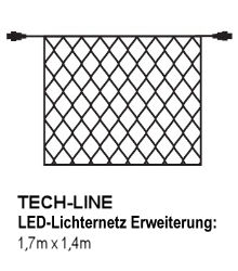 SIRIUS Tech-Line-System LED-Lichternetz Erweiterung 168 LED warmwei