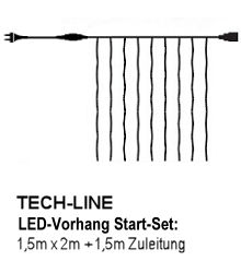 SIRIUS Tech-Line-System LED-Lichtervorhang Start-Set LED warmwei