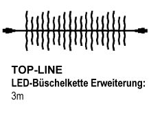 SIRIUS Top-Line-System LED-Erweiterungs-Bschellichterkette Ultra 400 LED warmwei