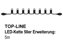 SIRIUS Top-Line-System LED-Erweiterungs-Lichterkette 50 LED warmwei