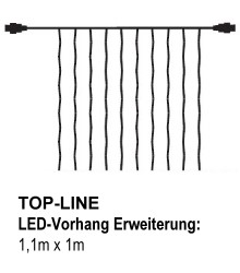 SIRIUS Top-Line-System LED-Erweiterungs-Lichtervorhang 100 LED warmwei