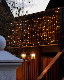 SIRIUS Top-Line-System LED-Lichtervorhang 100 LED warmwei