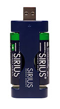 SIRIUS USB-Ladegert mit 4x Akku Mignon AA, 1,5V 2200 mAh, Reiseladegert